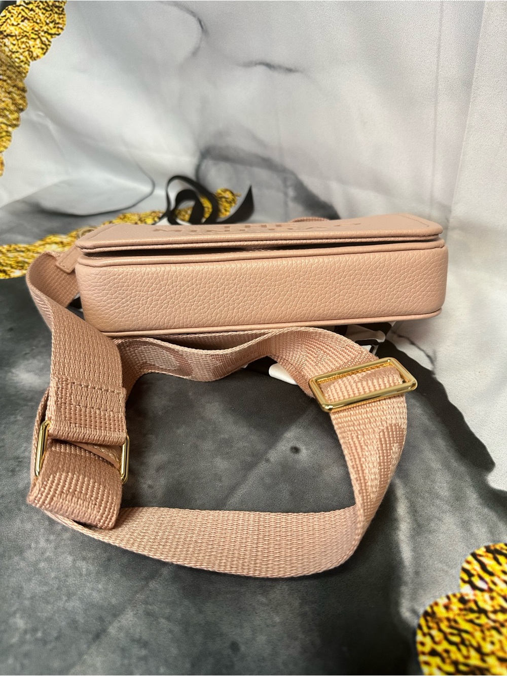 Marc Jacobs The Mini Bag Blush Pink Leather Crossbody - Picture 3 of 4